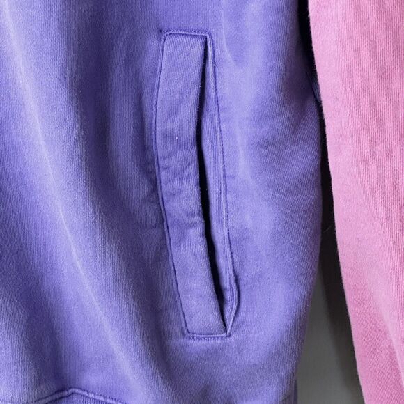 Teddy Fresh Womens Hoodie Pullover Sweatshirt Pastel Color Block Large XL Gen Z - Picture 8 of 14
